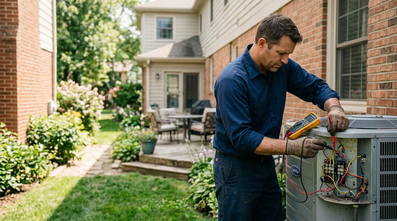 HVAC technician working near Lee Center, NY